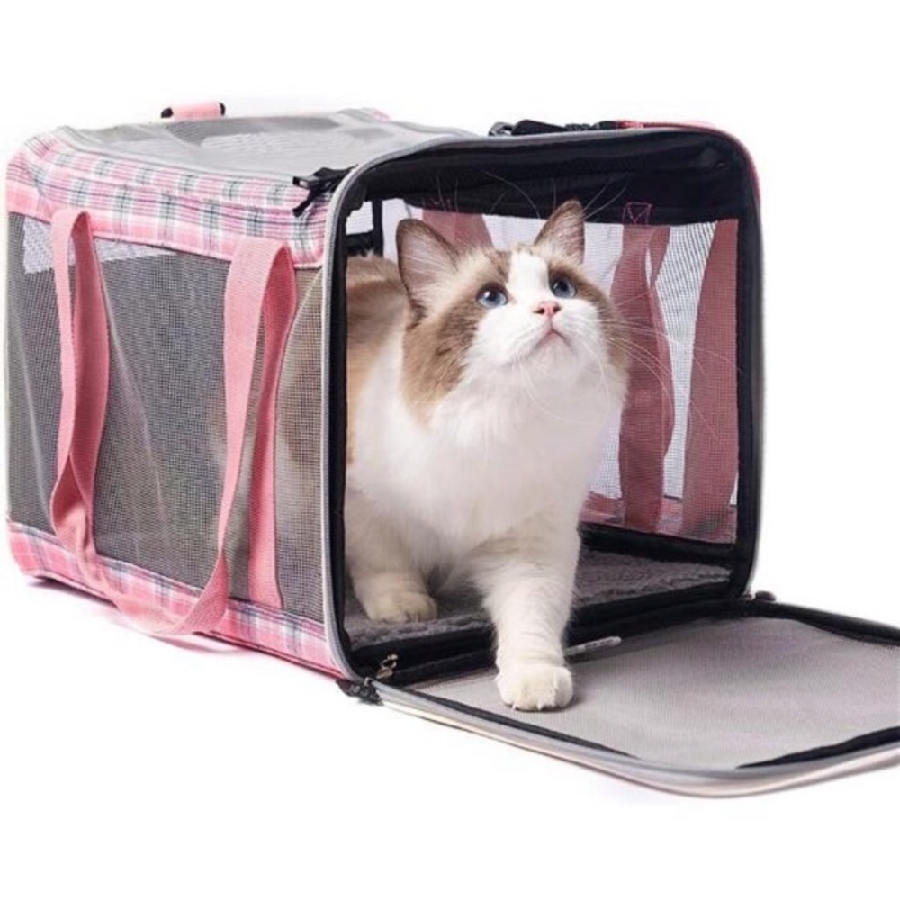 Large Cat Carrier for 2Cats,Soft-Sided Pet Carrier for Cat,Top Load Cat Carriers